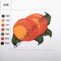 Канва з малюнком "Персики"