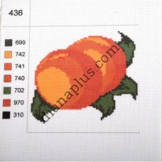 Канва з малюнком "Персики"