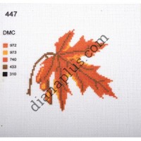 Канва з малюнком "Кленовий листочок"