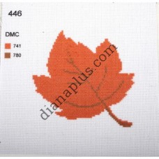 Канва з малюнком "Осінній листочок"