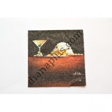 Серветка для декупажу "Мартіні"