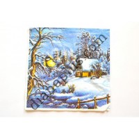 Серветка для декупажу Зима