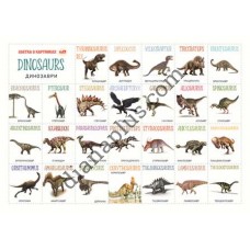 Абетка в картинках L17 "Dinosaurs" А4 ламінована
