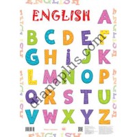 Абетка в картинках В15 "English" А3 з витисканням