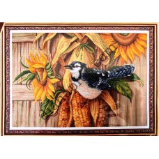 Набір для вишивання картини "Замальовка з соняхами і кукурудзою" Ж2273