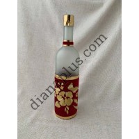 Пляшка для вина з декором
