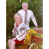 Схема для вишивання парних вишиванок "Червоне та чорне"