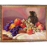 Схема для вишивання картини "Яблука та виноград"