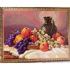 Схема для вишивання картини "Яблука та виноград"