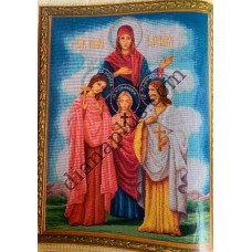 Верхня схема для вишивання ікони "Віра, Надія, Любов та Софія". Артикул Z3116 