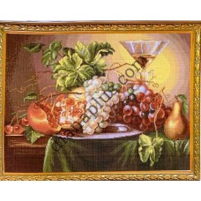 Схема для вишивання картини "Смарагдовий виноград"