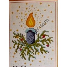 Схема для вишивання картини "Святкова свічка"