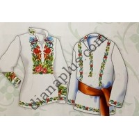 Схема для вишивання парних вишиванок "Букет"