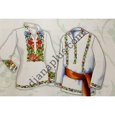 Схема для вишивання парних вишиванок "Букет"