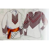 Схема для вишивання парних вишиванок "Розовий вечір"