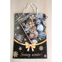 Пакет подарунковий 35х25х9 см №4