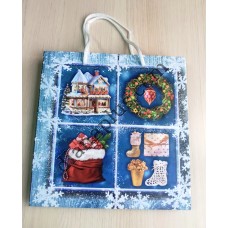 Пакет подарунковий 22х22х10 см №1