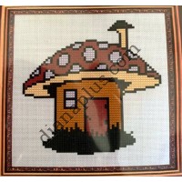 Набір для вишивання в змішаній техніці "Грибкова хата" Е026