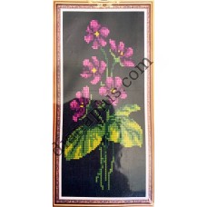 Набір для вишивання в змішаній техніці "Фіалки" Е042