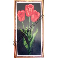 Набір для вишивання в змішаній техніці "Тюльпани" Е045