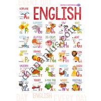 Абетка в картинках B23 «English» А3 з витисканням
