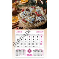 Календар-магніт 2026 Новорічне пряникове натхнення
