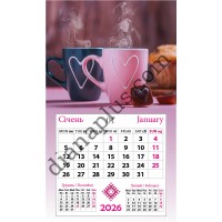 Календар-магніт 2026 Любов на двох