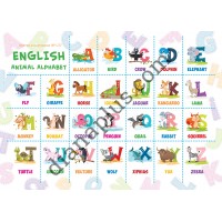 Абетка Тварин в картинках L37 (Animal Alphabet in English) формат А4