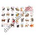 Абетка в картинках L33 Дикі та домашні тварини (Wild and Domestic Animals) формат А4