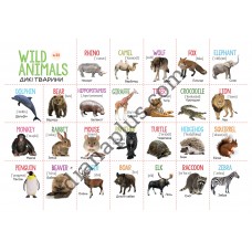 Абетка в картинках L33 Дикі та домашні тварини (Wild and Domestic Animals) формат А4